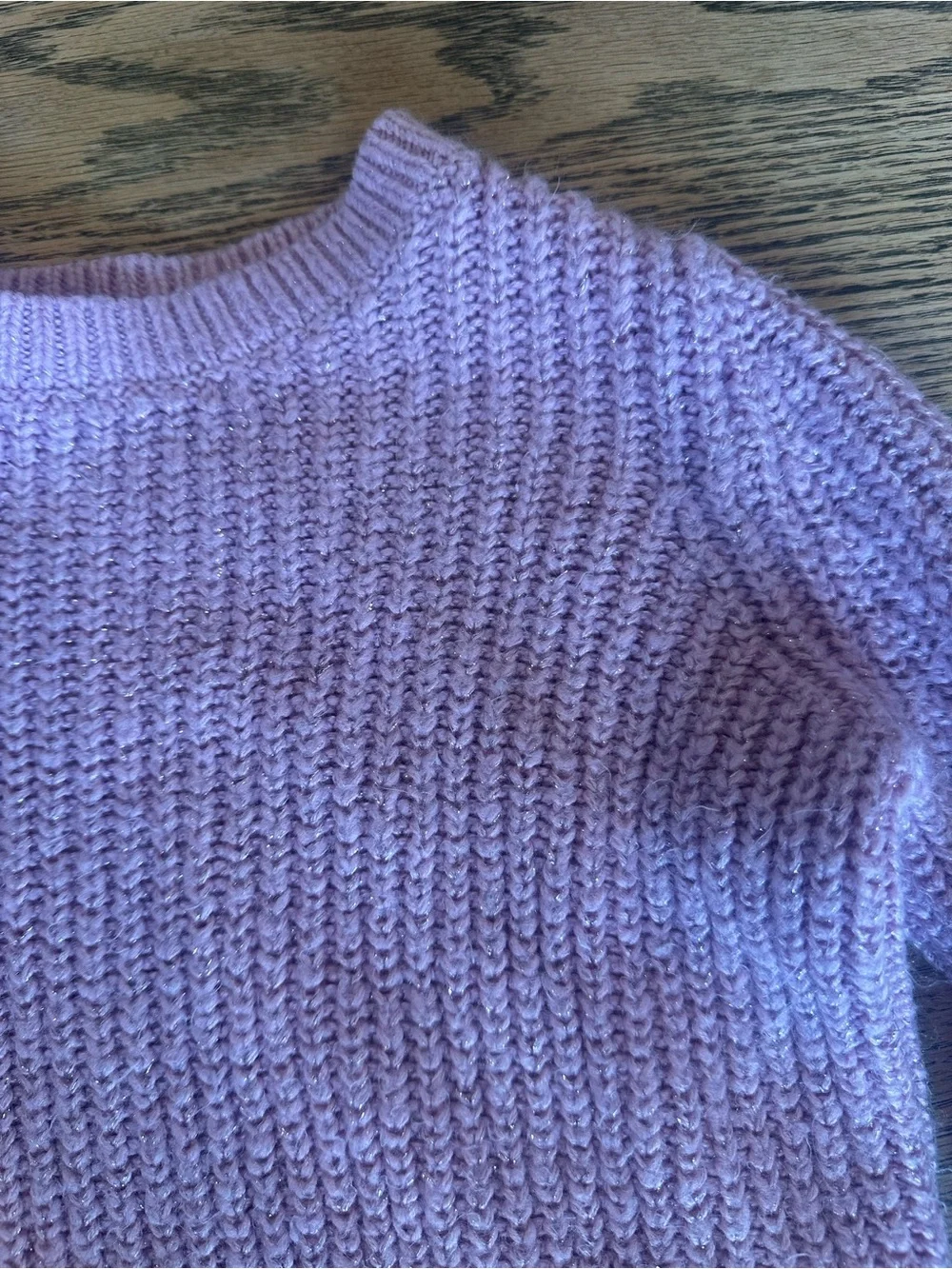 Oshkosh Lilac Knit Crewneck Sweater Dress